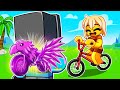 I Pretended to be a NOOB in Roblox Bike Obby...