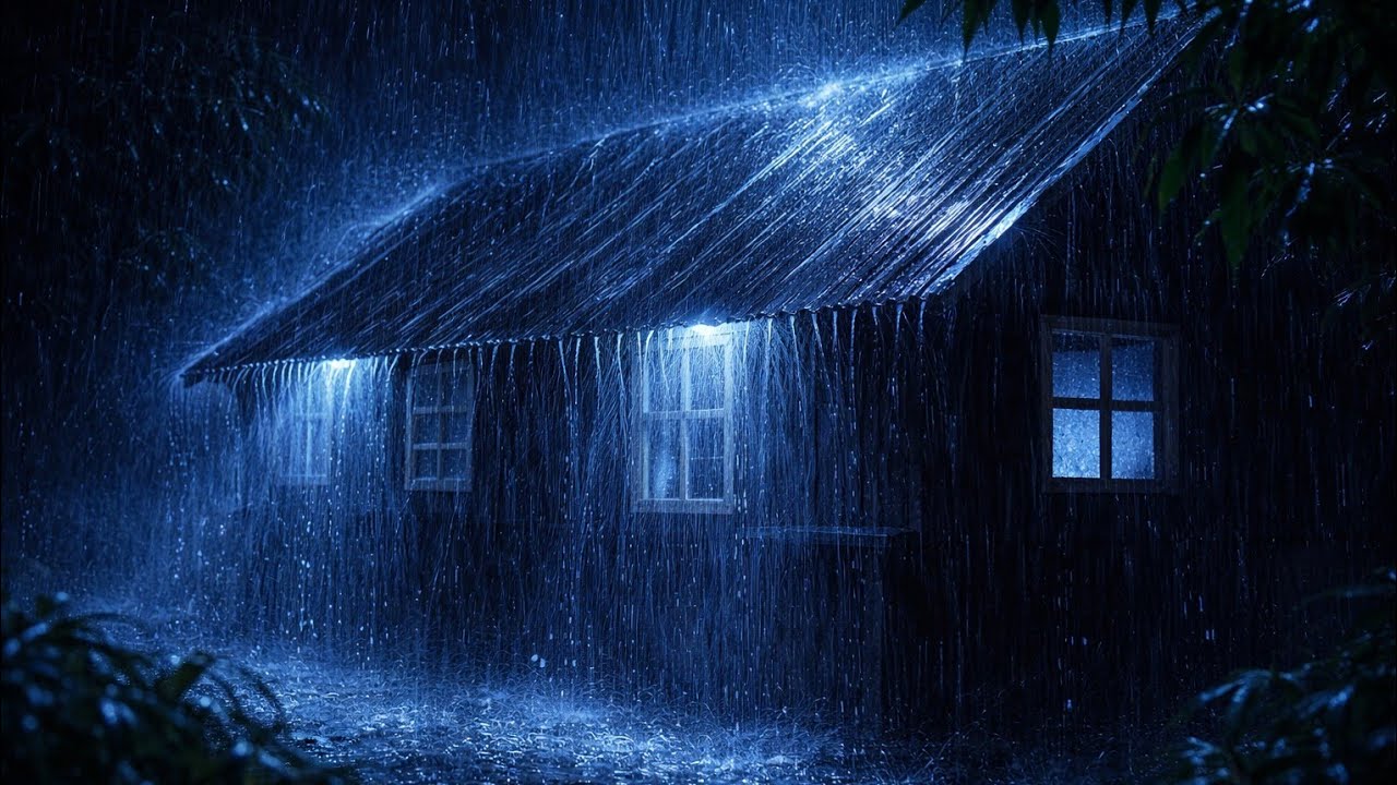 Fall Asleep in Minutes: Calming Rain Sounds on a Tin Roof for Deep Sleep & Anxiety Relief
