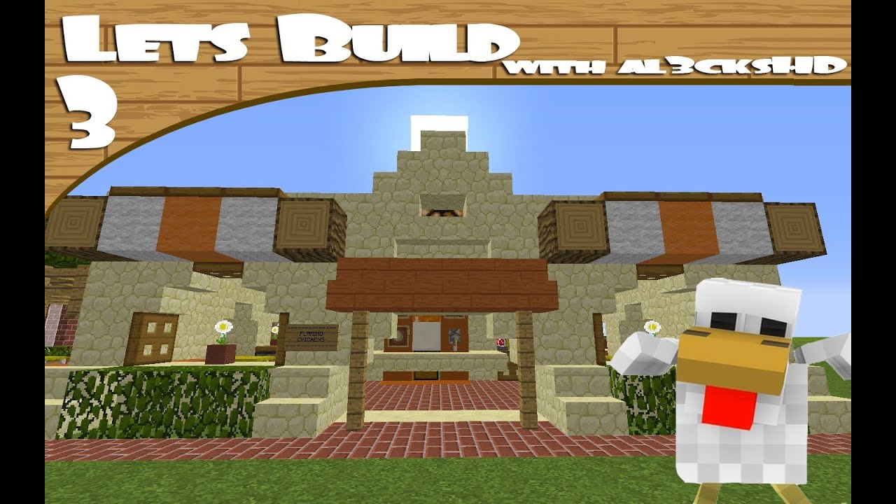 Lets Build Minecraft  Chicken Shop Design  Ideas  YouTube