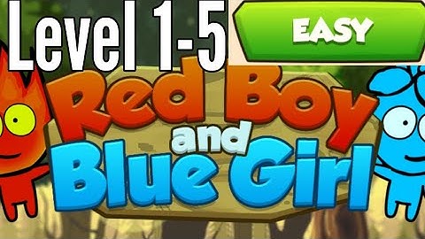 Red Boy And Blue Girl Level 1 2 3 4 5 Easy Mode In Forest Temple Maze Android Walkthrough
