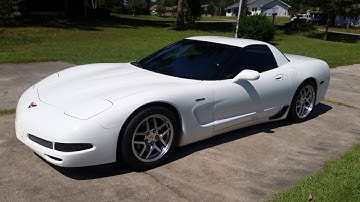 2001 Speedway White Z06! UNICORN full walk around and idle Heads Cam Intake