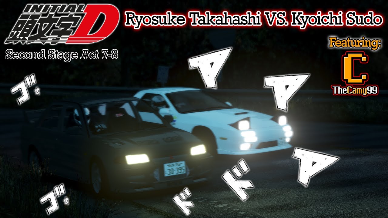 Battle At Akagi Ryosuke Vs Kyoichi Initial D X Assetto Corsa Crossover Youtube