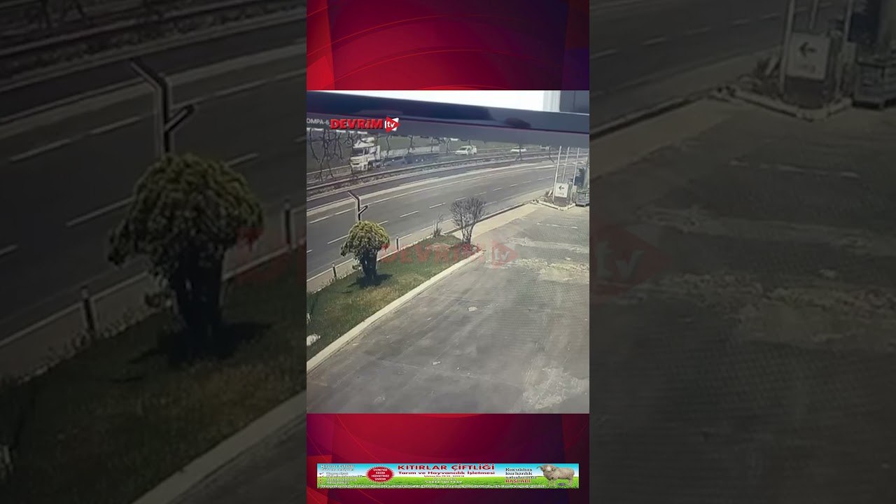 ÇERKEZKÖY YOLUNDAKİ KORKUNÇ KAZA KAMERADA