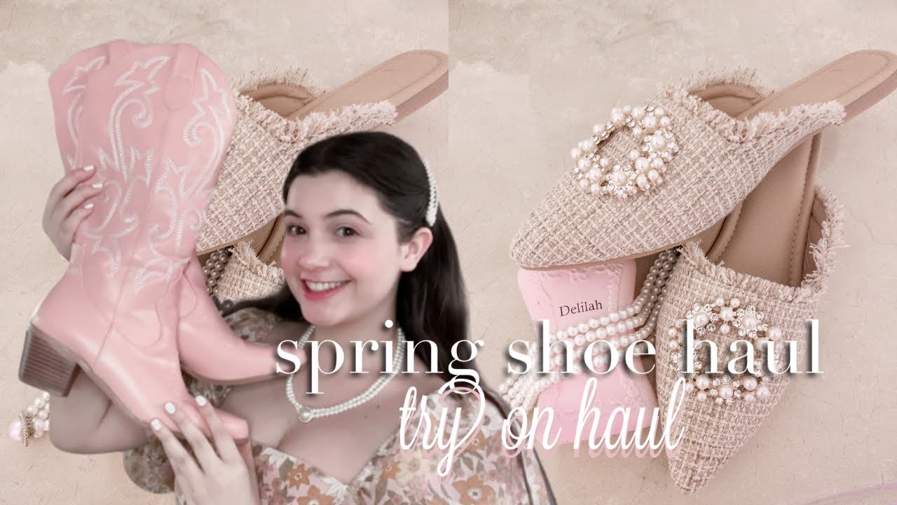 try on shoe haul for spring ~ romwe shoe review