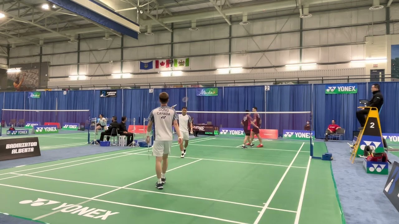 Ty Lindeman/Kevin Lee vs Nyl Yakura/Adam Dong 2022 MD SF Canadian Badminton National Championship