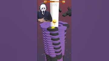 Stack Ball ghost gameplay Lvl 97 || Android / IOS Games #shorts #satisfyingvideo