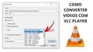 Como CONVERTER Ou COMPRIMIR Videos Com VLC Media Player ( MP4, AVI, MKV, Etc. )