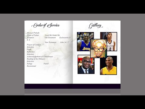 How To Design An Obituary Card | Photoshop Tutorial | Part 2