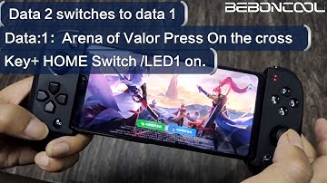 BEBONCOOL Q39 Game Controller for PUBG switch the game Tutorial(Android)