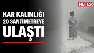Bolu Dağı’nda Kar Yağışı Etkili Oluyor: Kar Kalınlığı 20 Santimetreye Ulaştı