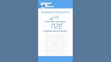 Column Vectors #gcsemaths #maths #geometry #algebra #examtips #revision #highertier #vectors
