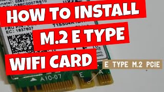 How To Install M.2 Wifi Bluetooth Combo Card Intel AC 9260 With Bluetooth 5 1