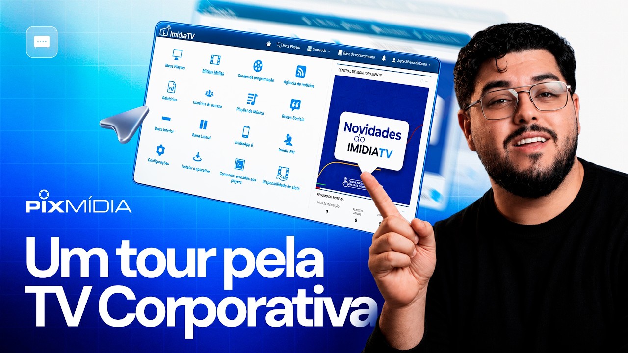 Tour pelo ImidiaTV: Como usar um software de TV Corporativa