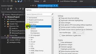 How to Enable the display of line numbers in Visual Studio