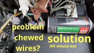 chewed wires? there is a solution with NH mouse out, rv rodents prevention,  car rodents prevention