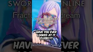 This Sword Art Online Logo Is Beautiful Look Closer saofd anime