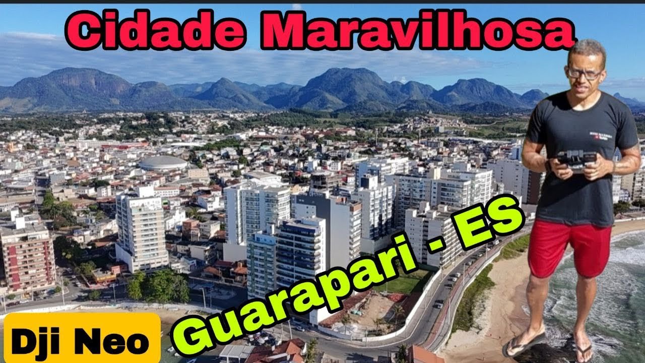 Novas Imagens Aéreas Espetaculares de Guarapari, Cidade maravilhosa do ES - Praia do Morro 