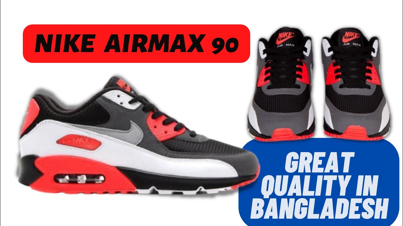 nike air max 90 red black white