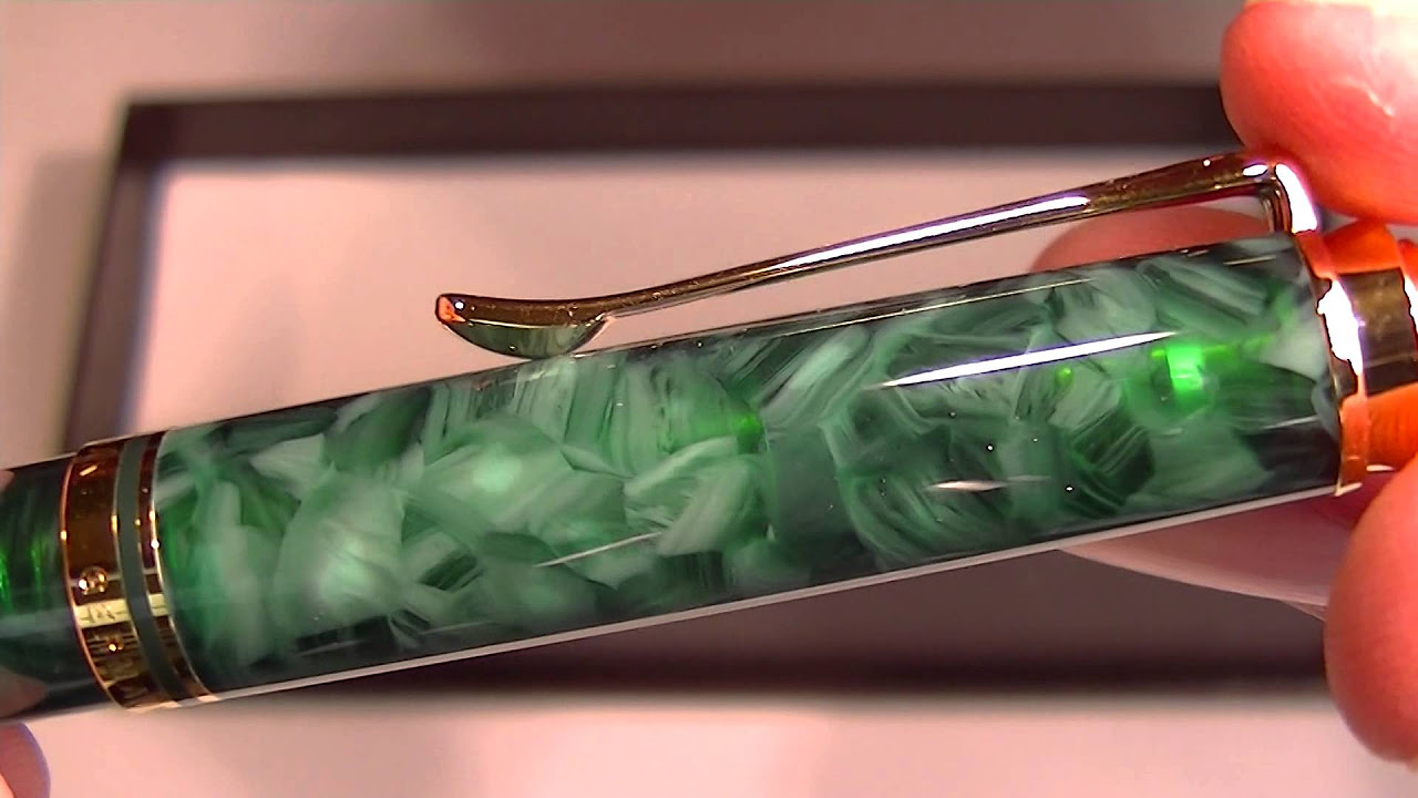 ペリカン　Pelikan  K600  Green Stripe Pelikan Souveran K600 Green Striped Ballpoint Pen | eBay