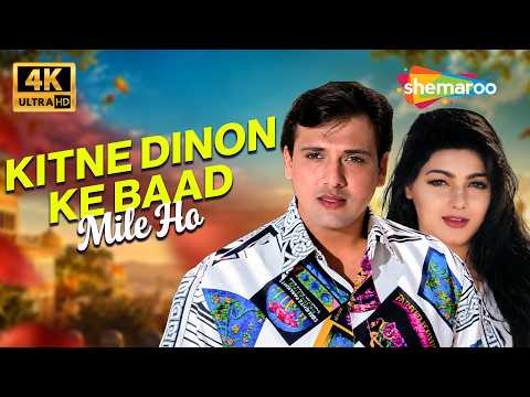 Kitne Dinon Ke Baad Mile Ho (4K) Andolan (1995) | Govinda, Mamta Kulkarni | Kumar Sanu, Alka Yagnik
