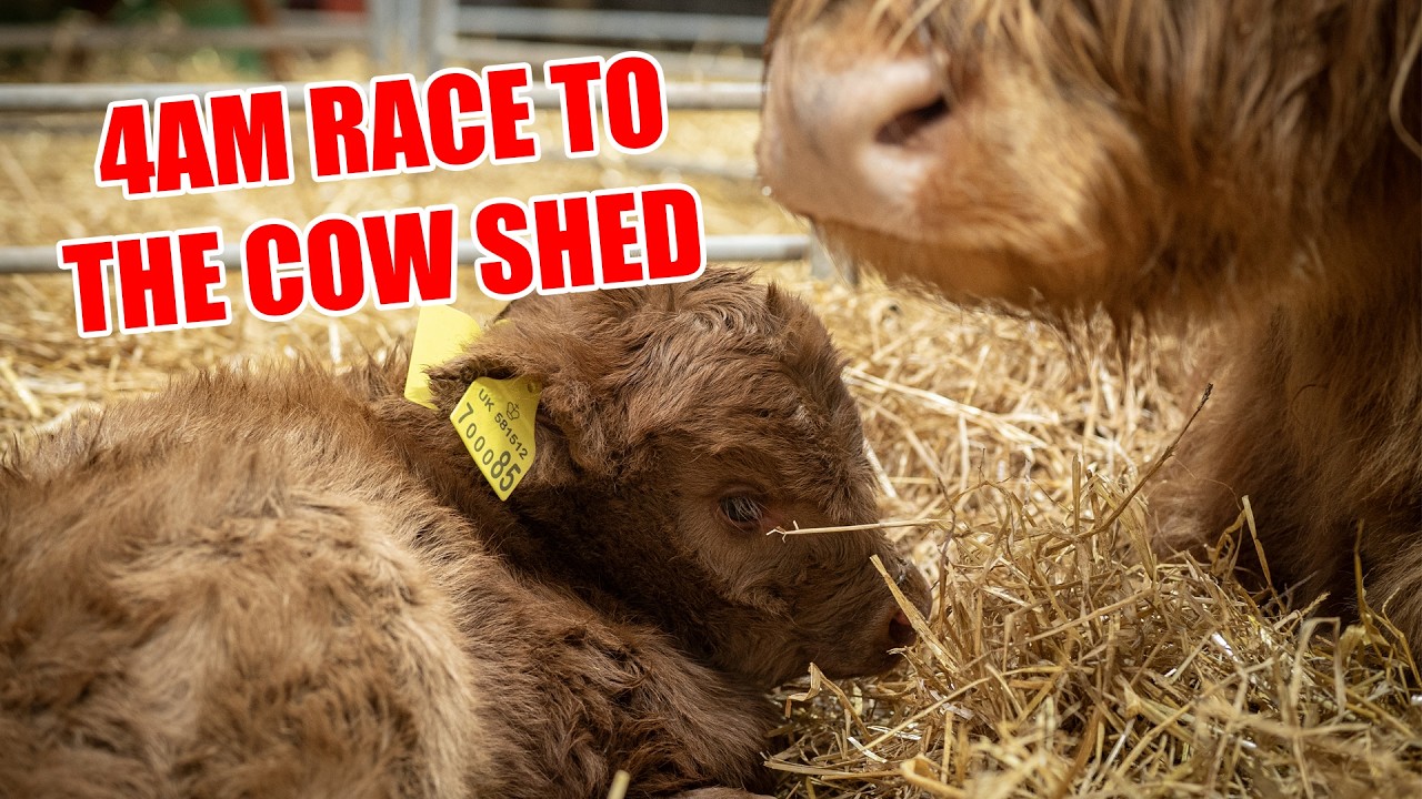 Animal Breakout Leaves The Farmers Stressed! Plus A 4AM HIGHLAND COW BIRTH! 
