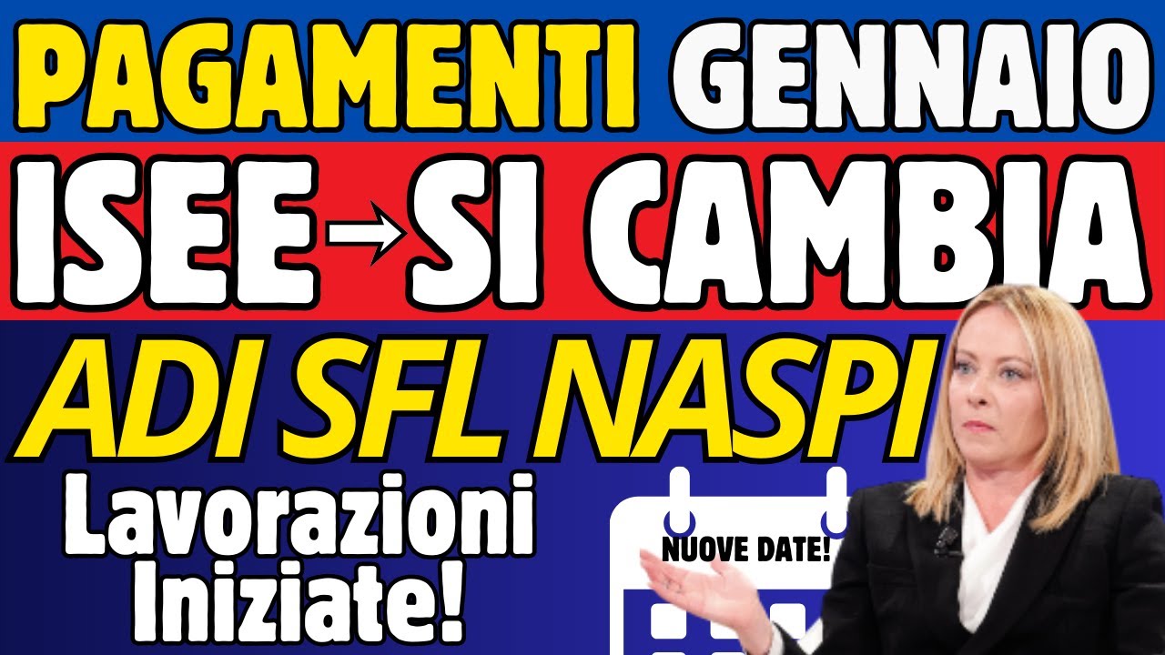 Assegno di Inclusione Gennaio: ISEE Cambia Tutto! Lavorazioni Iniziate SFL, AUU e Naspi Pagamenti