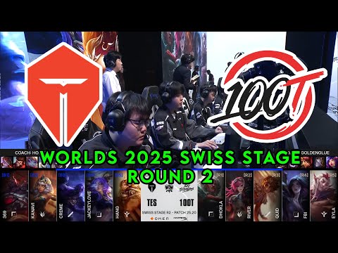 TES vs 100 | World Championship 2025 Swiss Stage Round 2 | ⁠Top Esports vs 100 Thieves