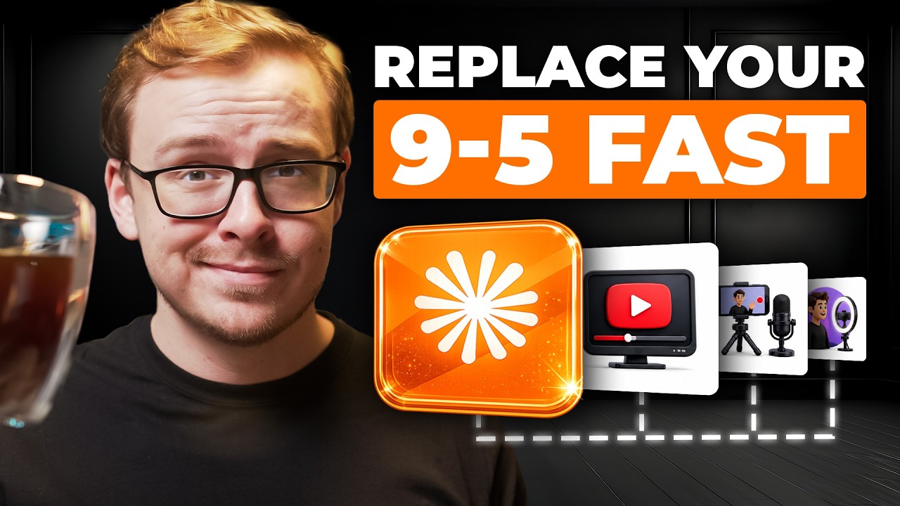 Thumbnail for How I'd Start a 1-Person Business + Personal Brand with Claude AI (Replace 9-5 Job in 30 Days)