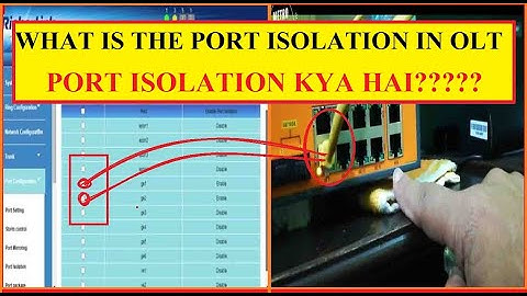 WHAT IS THE PORT ISOLATION II