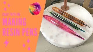 Casting Resin Pens with Alcohol Inks l Craft with Me l DIY Tutorial