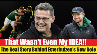 It Wasnt Ries Idea The Real Story Behind Esterhuizens New Role
