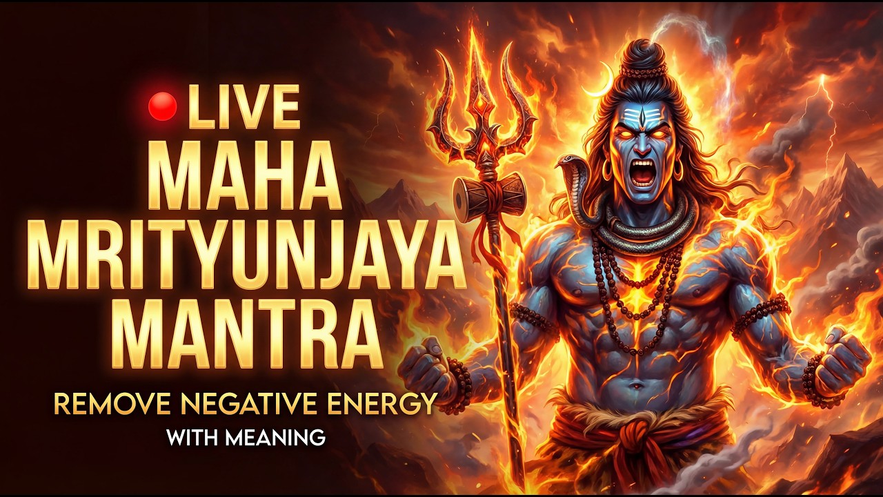 LIVE: Maha Mrityunjaya Mantra | Remove Negative Energy | Powerful Shiva Chant