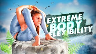 Extreme Body Flexibility. Contortionist Katya Doing Backbending Poses. Flexshow