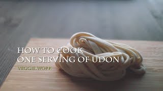 うどん1人分の打ちかた | How to cook one serving of Udon