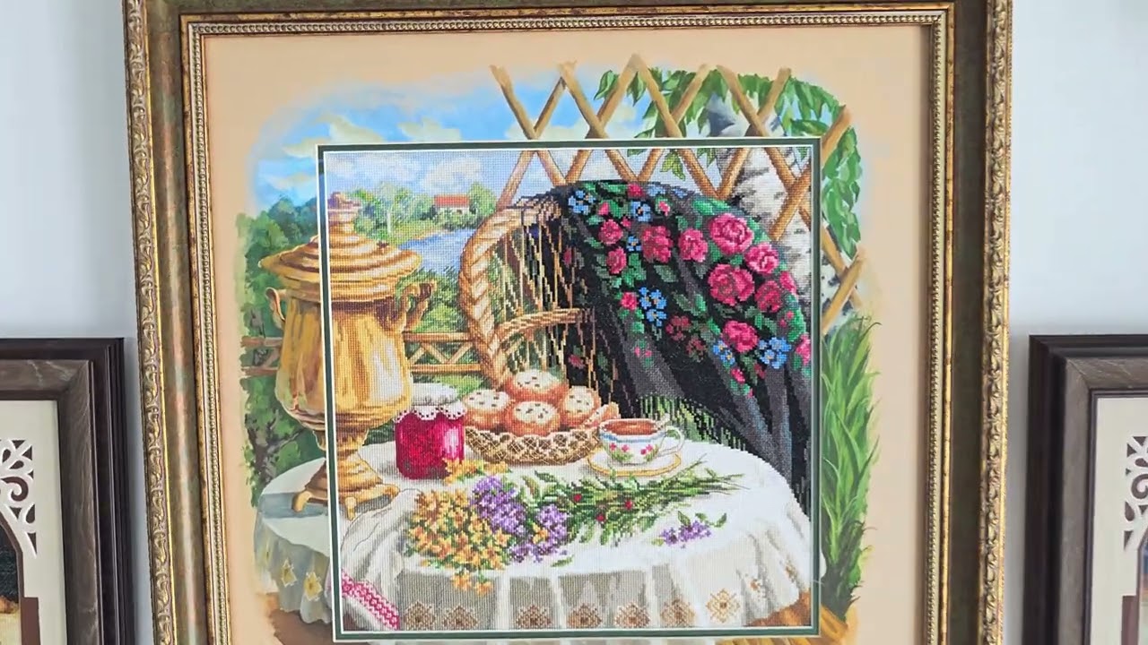 3.Вышивка картин в моей кухне)