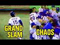 Bench clearing brawl - Niedenfuer throws at Knight