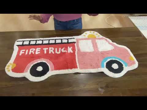 Budget friendly Return Gift options for kids birthday Fire Truck Mat