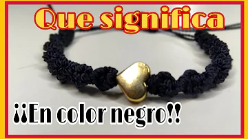 ¿Qué significa una bola negra en una pulsera?