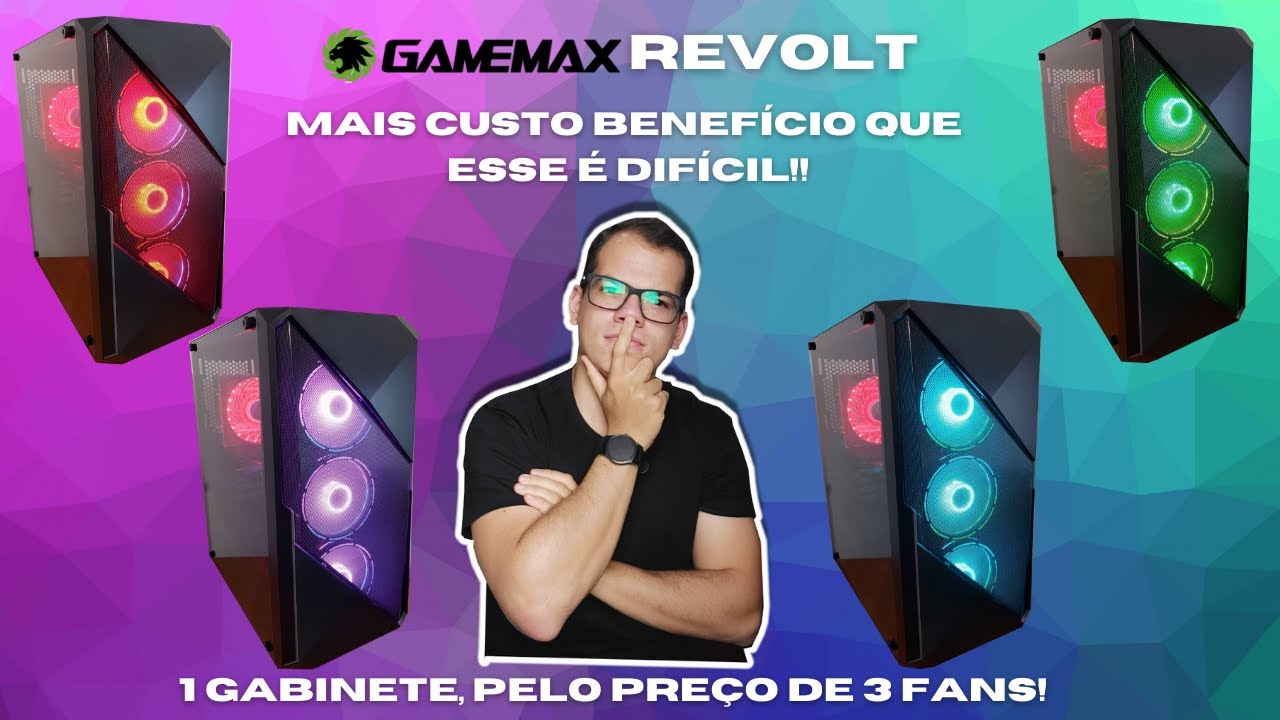 Gabinete Gamemax Gamer Revolt White 3606w 3fans Argb