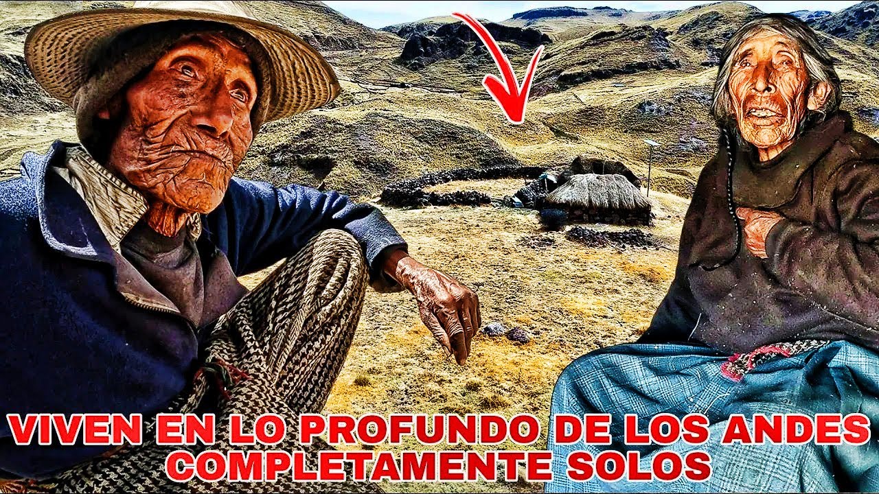 ESTA ES LA DURA VIDA DE ESTA PEREJA DE 90 AÑOS EN LO PROFUNDO DE LOS ANDES DEL PERU