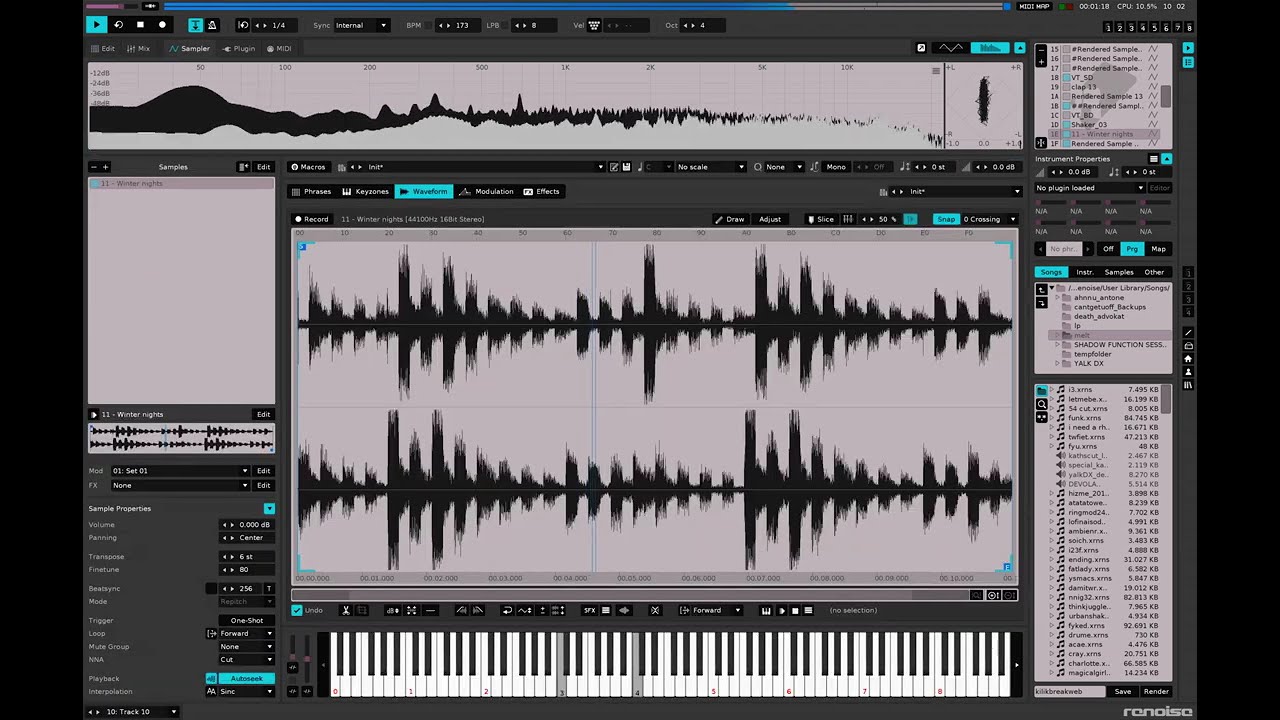 ghostwerk - kilik break web (renoise .xrns walkthrough)