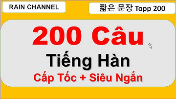 200 câu tiếng Hàn Quốc thông dụng hằng ngày nhanh ngắn gọn cho người mới học online với Rainchannel