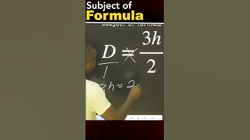 How to solve the subject of formula - short #1 | #maths #mathematics