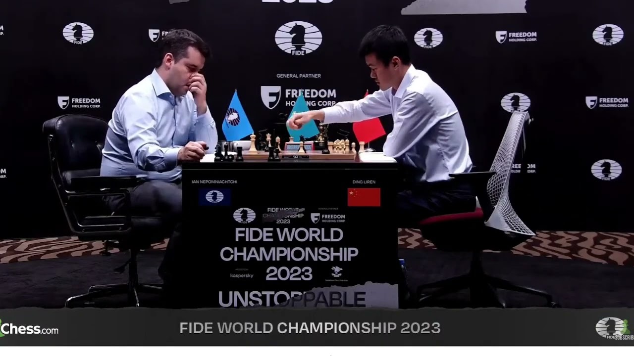 China's Ding Liren beats Nepomniachtchi in tie-breaker to become the new  World Chess Champion en 2023