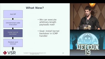 DEFCON 19: Owned Over Amateur Radio: Remote Kernel Exploitation in 2011 (w speaker)