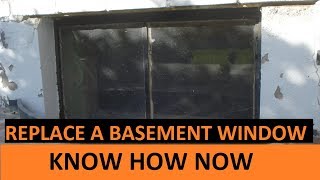 Replace a Steel Frame Basement Hopper Window