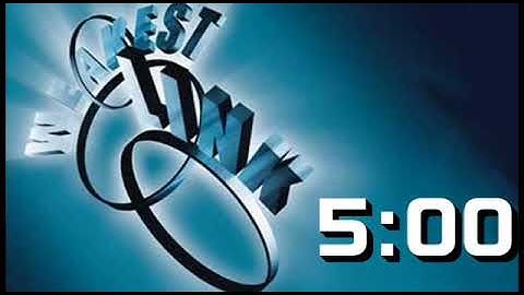 5 Minutes Countdown (Weakest Link Timer Theme With Particle Movement Version)