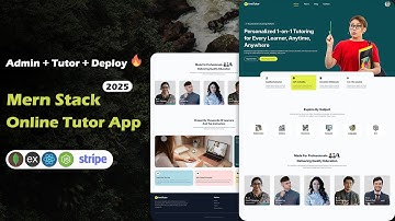 Build and Deploy MERN Stack Online Tutor App using React, MongoDB, Express, Node and Tailwind