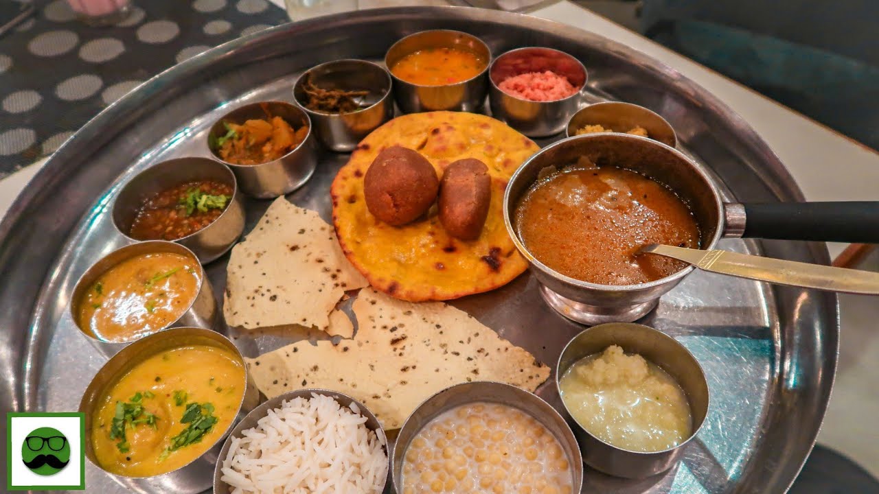 MAHA Rajasthani Thali at LMB Hotel Jaipur Food Tour With Veggiepaaji