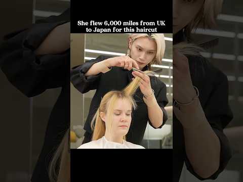 (ASMR) British YouTube Creator Gets Professional Haircut from Top Stylist in Tokyo, Japan